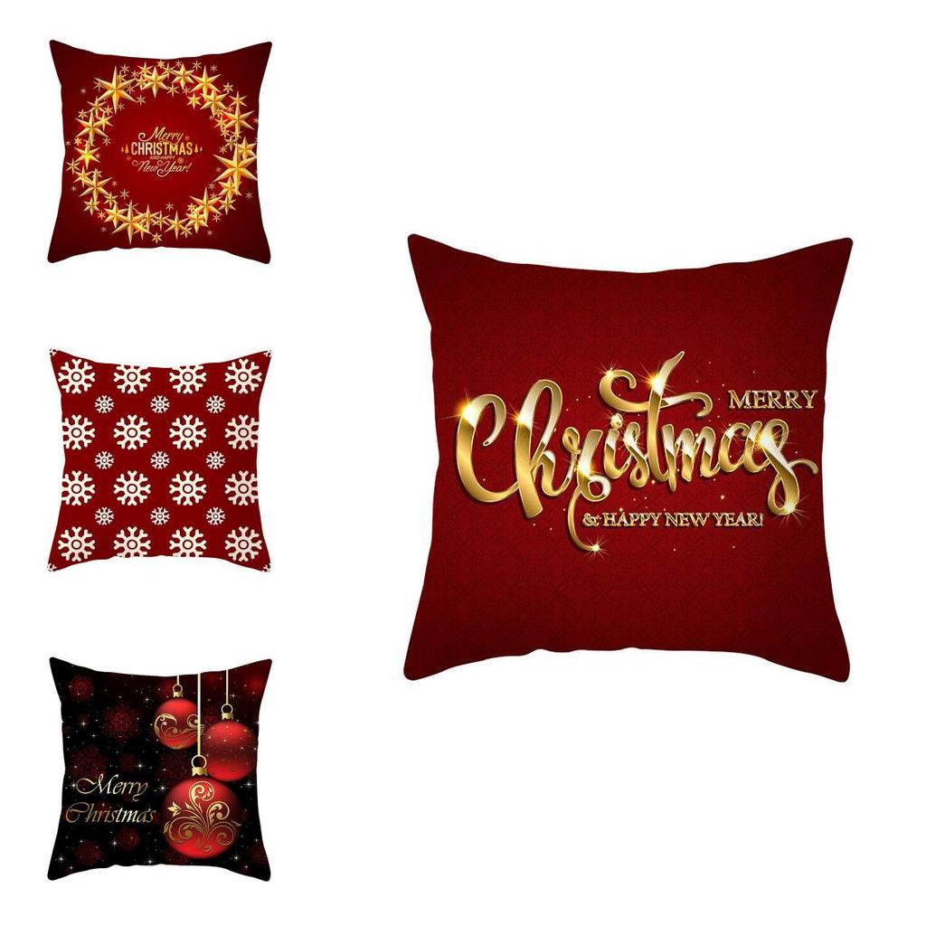 Luxurious Peach Skin Velvet Cushion Cover Featuring Santa Claus For Holiday Cheer