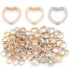 100 Stück/Los Herz Hohl CCB Perlen Liebesherz Lose Abstandshalter Perlen Für Schmuckherstellung DIY Halsketten Armbänder Ohrringe Zubehör