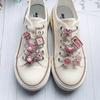 1Pcs Pink Shoelace Charm Buckle for Girls DIY Fashion Sneaker Accessories Shoe Laces Charms Decorations