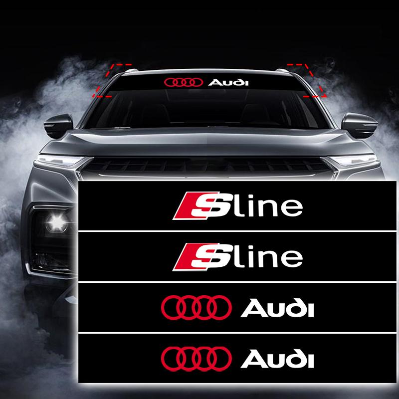 1 ks Samolepka na čelní sklo auta Módní sportovní nálepky Dekorační samolepka pro Audi A3 A4 B8 8P 8V A6 C7 A5 Q5 B7 B6 B9 QUTTRO RS Q3 Q7 S3 S4 S5 S6 S8
