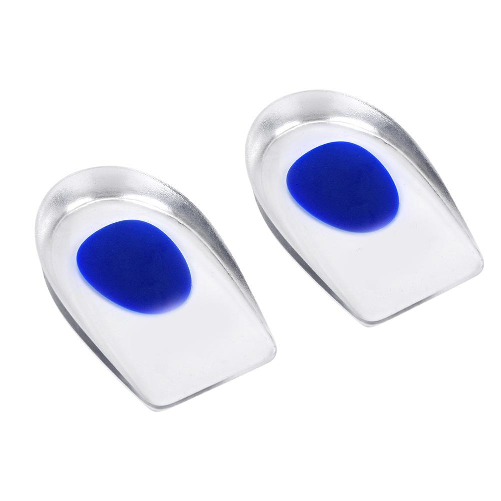 Silicone Gel Insoles Height Increase Foot Orthotic Arch Support Heel Pads Blue