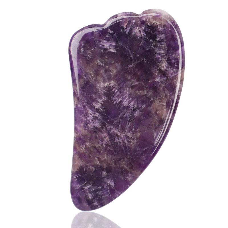 Gesichtsmassagegerät, natürliches Kristallstein-Schabbrett, Gesichtslifting-Werkzeuge