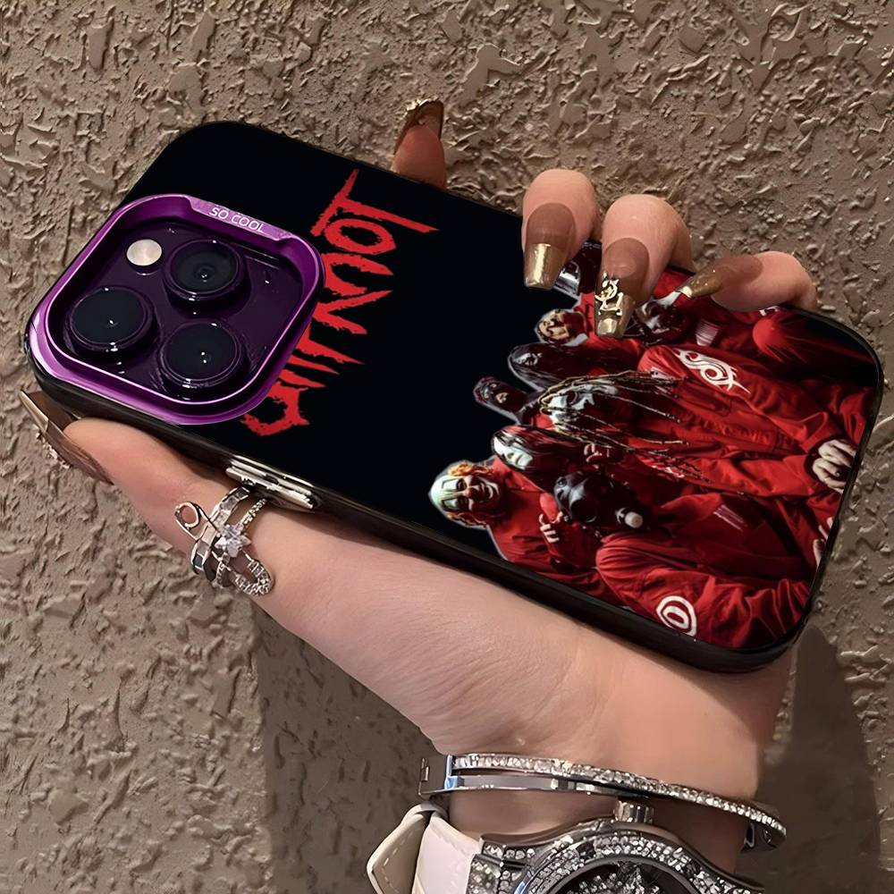 Slipknot Band Phone Case Color Silver Shell For IPhone 17 16 15 14 13 12 11 Pro Max Plus