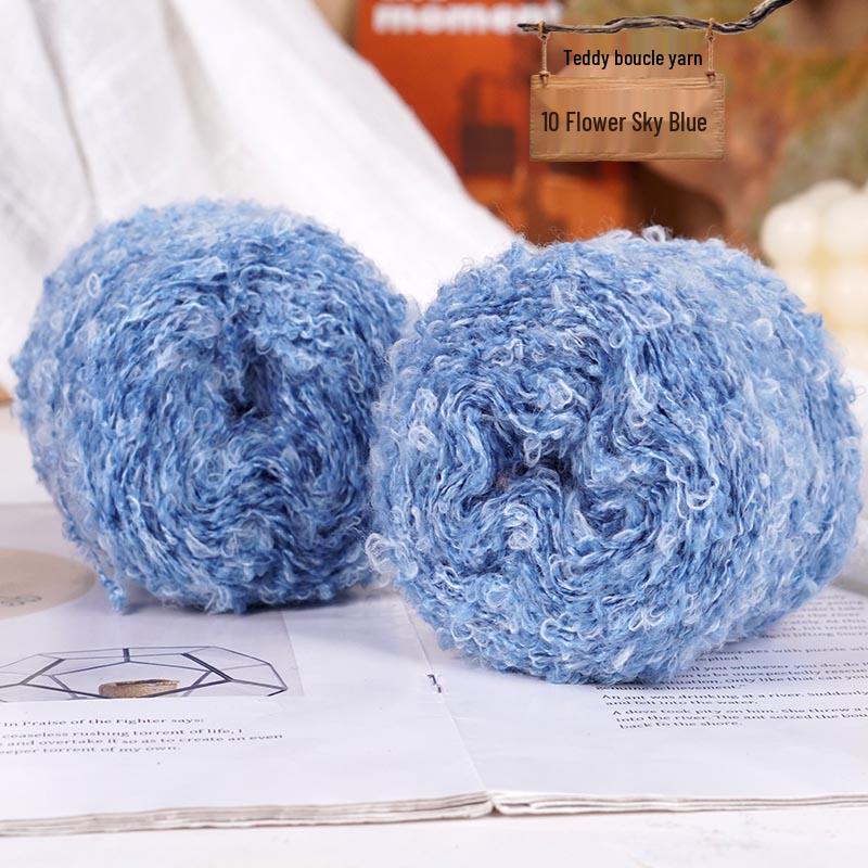 Colorful Loop Yarn Ball for Crochet & Knitting: Perfect for Handmade DIY Sweaters, Scarves, Dolls, & Small Projects.