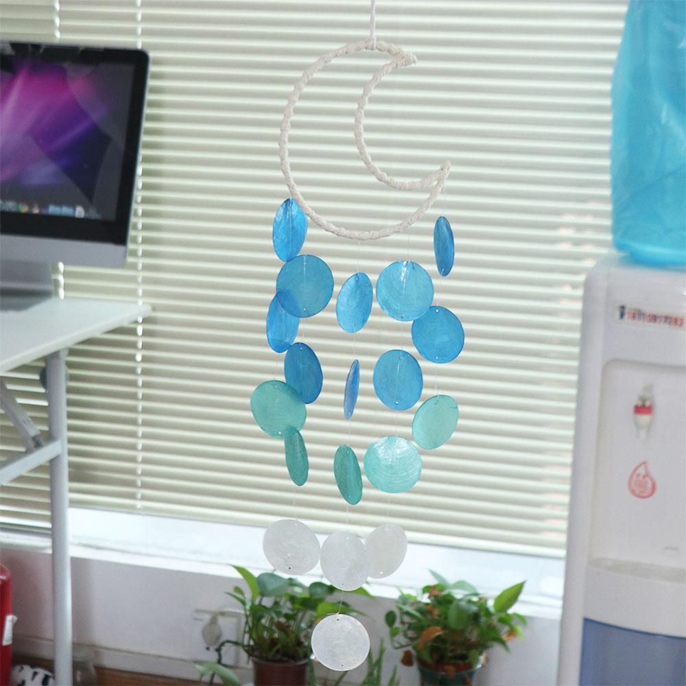 Handmade Small Hanging Wind Chimes Colorful Moon Dream Catchers  Home Decoration