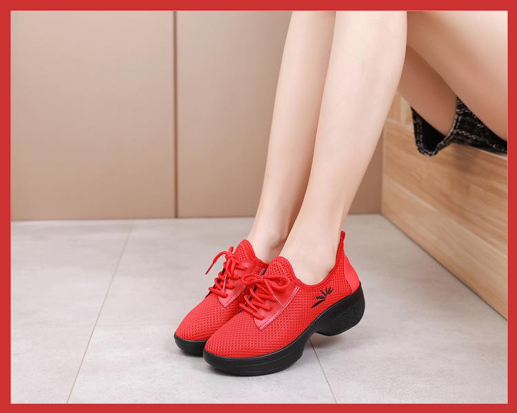 Ju Hutong bársony pamut fitnesz- és tánccipő - légáteresztő, puha talpú, középsarkú minden évszakhoz.