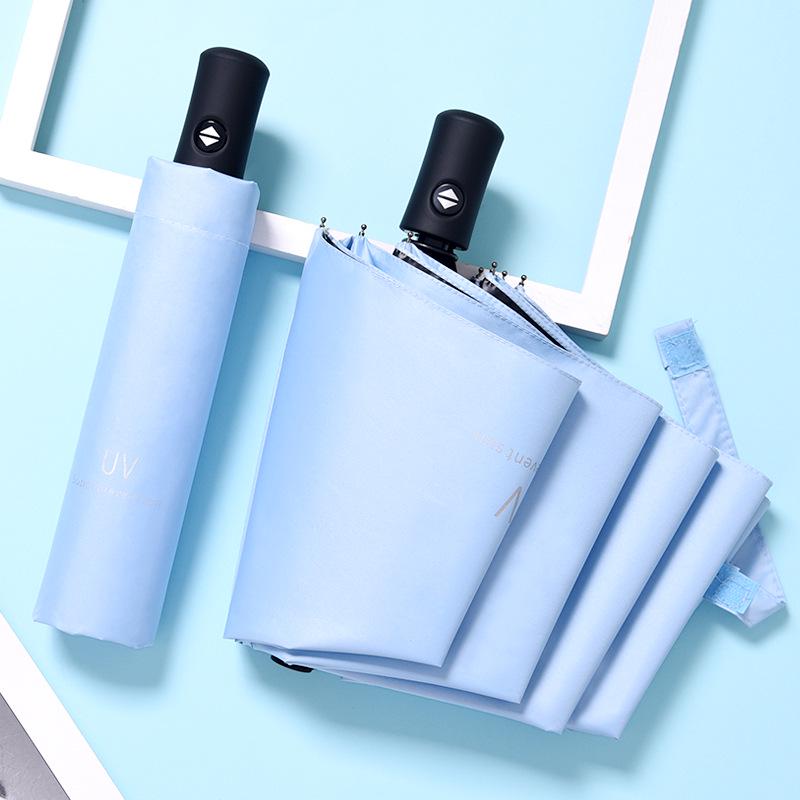 Faltbarer Regenschirm mit UV-Schutz und individuellem Logo für Regen oder Sonnenschein