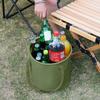Folding Water Bucket Plastic Portable Fishing Storage Container Cleaning Basin Accessory Hunting Camping Hiking 7L