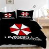 Umbrella Corporation Logo Print 3Pcs Bedding Setduvet Cover With 2 Bedropillowcase Home Birthday Gift