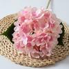 Simulated Hydrangea Single Flower With Leaf Home Wedding Hall Decoration Prop