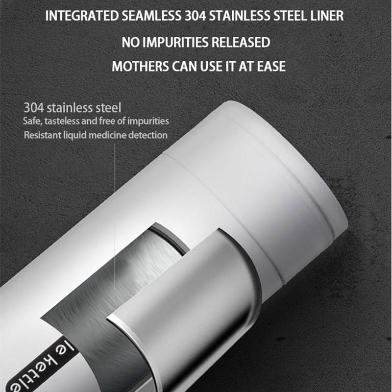 380ml Portable Electric Kettles Thermal Cup Make Tea Coffee Travel Boil Water Keep Warm Smart Water Kettle Kitchen Appliances