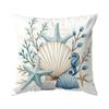 Blue Ocean Series Pillowcase Printed Polyester 40/45/50Cm Throw Pillowcover Decorative Sofa Cushion Pillowslip Home Decor