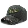Vintage washed cowboy baseball hat men and women street versatile embroidery eagle curved brim cap tide