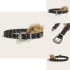 Unique Pu Leather Waist Belt Artificial Fur Design And Carved Needle Buckle For Street Style Fans