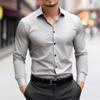 Men's Korean Style Slim-Fit Long-Sleeved Professional Shirt - Non-Iron, Handsome Formal Wear