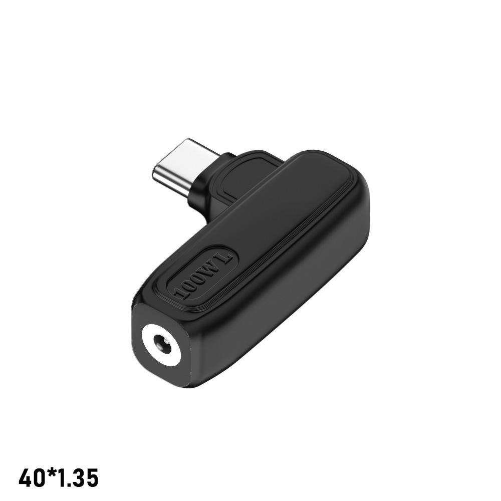2Pcs DC Female to Type-C Male Adapter PD 100W, Lenovo Square Input to USB C Charging Converter for Laptop