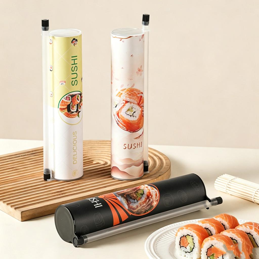 1Pcs Sushi Mold Food Grade Cone Maker Push Up Paper Bucket Eco Packaging for Sushi Workshop Kids Bento Party