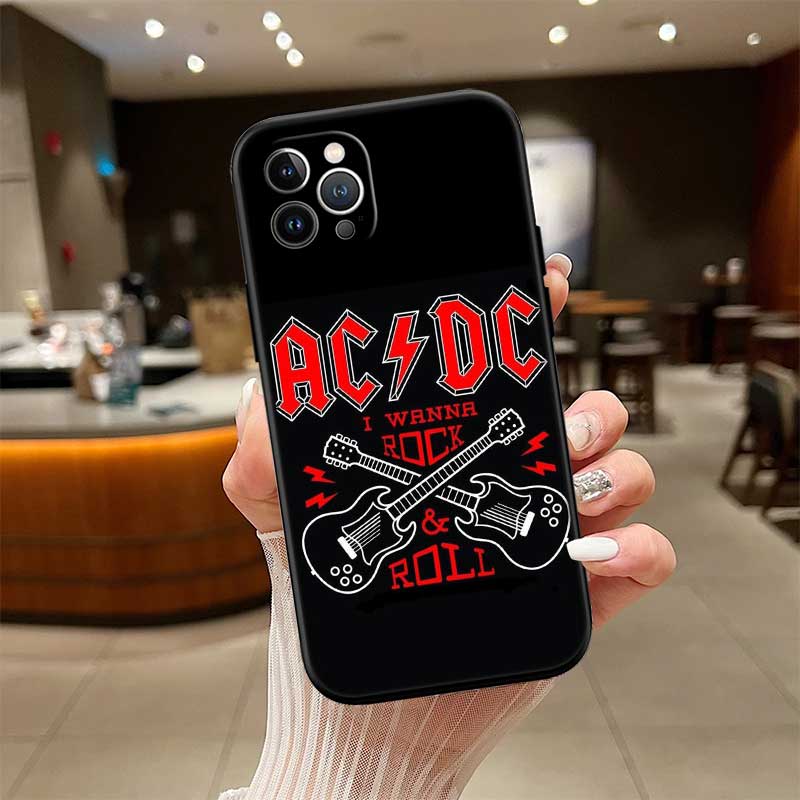 RE1 A-acdc New High-End Shell Phone Case for iPhone SE X XS XR 16E 17 11 Pro Max 8 7 6 6s Plus Air