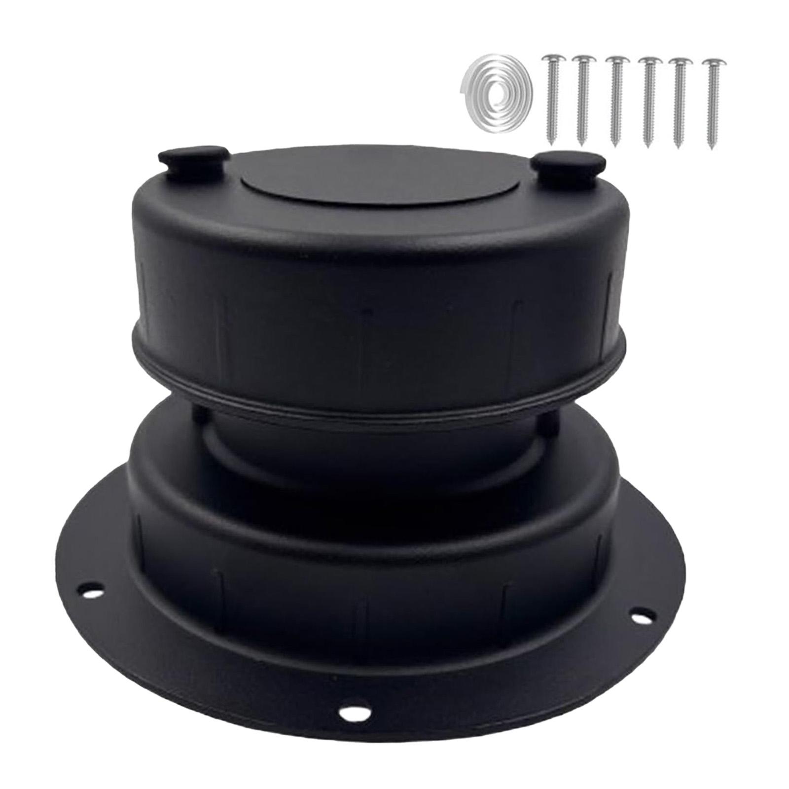 Replacement ABS RV Roof Sewer Vent Cap Stable Ventilation Cover with Screws for Trailer Motorhome чёрный