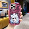 Phone Case: 2D Flat Design Suitable for iPhone 18 17 16 15 14 13 Pro Protective Case, Couple Style, Surprise and Shy, Christmas and Halloween Gift