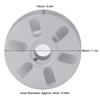 Alumina Sewing Machine Bobbin 28MM Diameter 6 Hole 6 Hole Bobbin High Strength Sturdy Stainless Steel Bobbin Professional Sewing