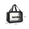 Transparent PVC Makeup Bag: Wet/Dry Separation, Large Capacity, PU Travel Cosmetic Organizer