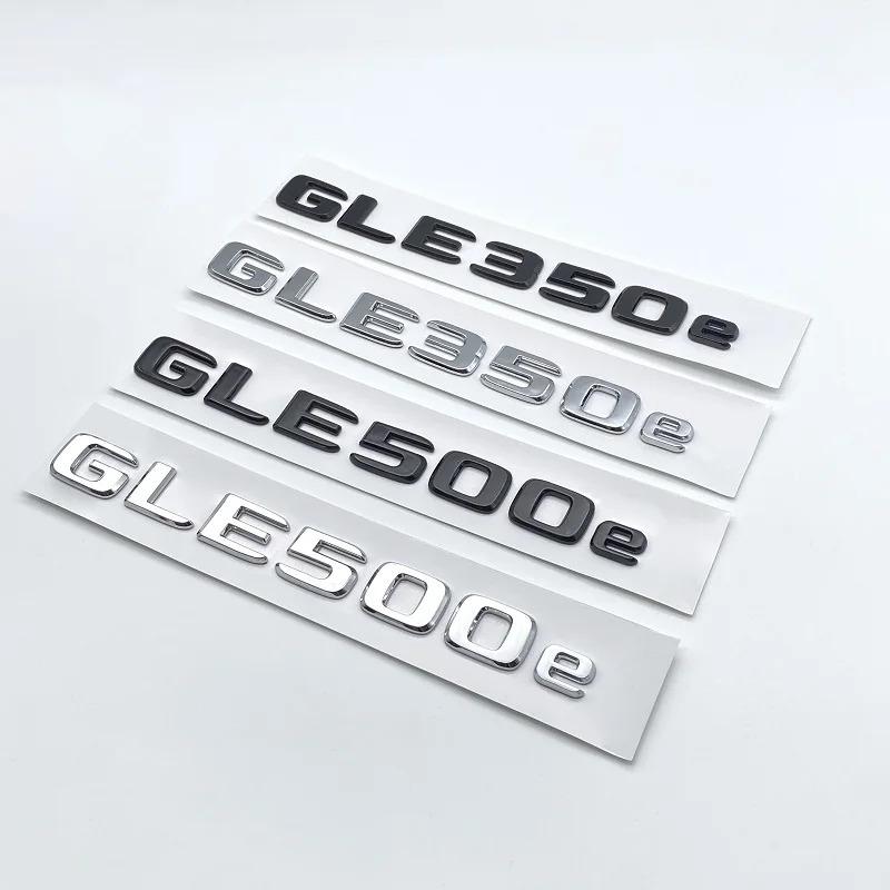 EAAKL1 3D plokščios raidės chromuotos juodos raidės GLE350e GLE500e GLE350de 4Matic ABS emblema Mercedes Benz W166 V167 automobilio bagažinės logotipo lipdukas