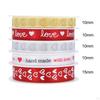 Day Assorted Heart Printed Ribbons for DIY Holiday Wedding