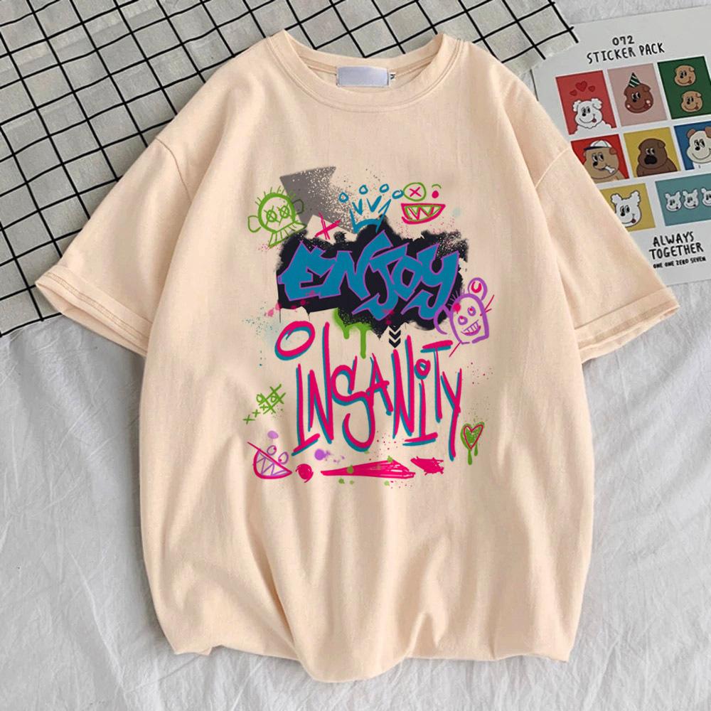 

Arcane Jinx футболка девушка эстетика Панк харадзюку Удобная Психоделическая футболка каваи Цифровой Пастельный 80-е харадзюку Винтаж 4XL