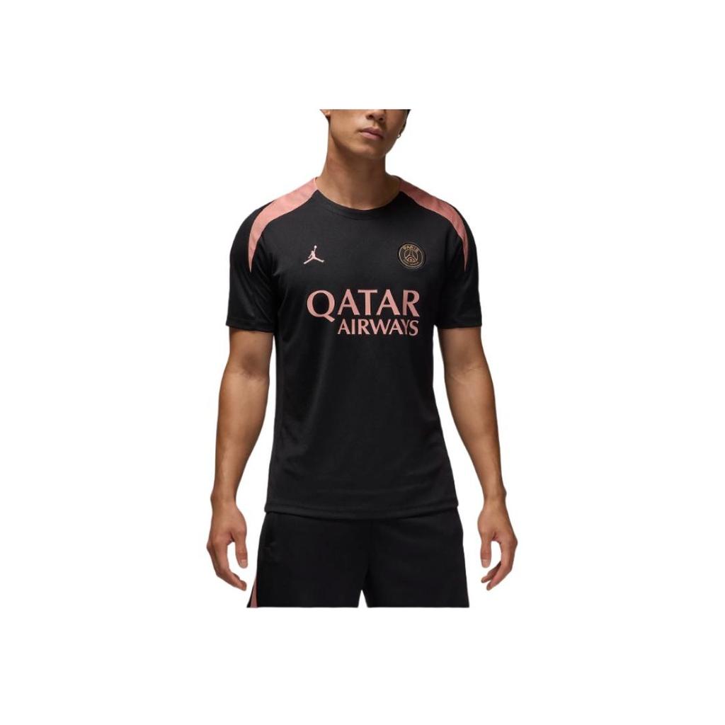 Jordan Paris Saint-Germain Dri-FIT Football FW24 Strike Third Crew Neck Short Sleeve Jersey Men Jersey Black FQ2612-013
