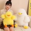 4070Cm Peluche Giallo Soffice Carino Anatra Bianca Peluche Riempito Animale Kawaii Compagno Regalo Rassicurante