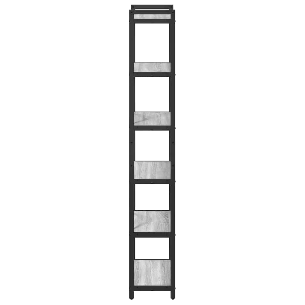 Bookshelf 40 x 30 x 189.5 cm Engineered Wood Grey Sonoma