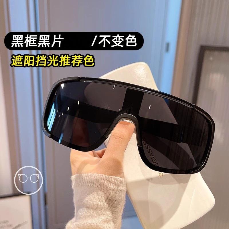 European and American Outdoor Sports Cycling Silver Glasses, Mountaineering Night Riding Sunglasses, Integrated Protective Windproof Goggles,
