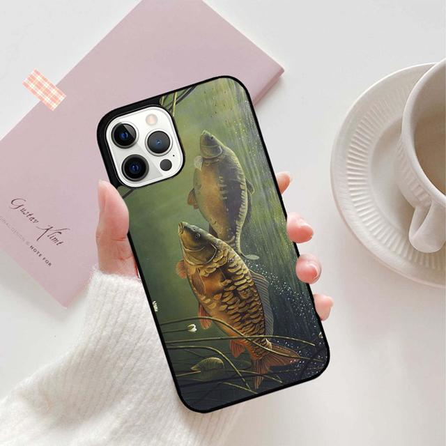 KARPFENFISCHEREI FISCH Handyhülle Cover Für iPhone 17 Air 16 15 14 Plus Apple 11 12 13 Pro Max Hülle