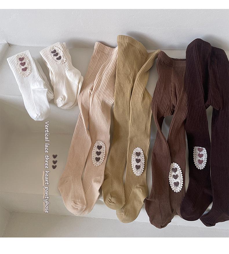 Minliu Autumn & Winter Candy Color Knitted Leggings for Girls - Baby Pants Outerwear & Tights Socks Combo