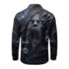 Men's Quick Dry Mesh Long Sleeve Golf Shirt Halloween Print