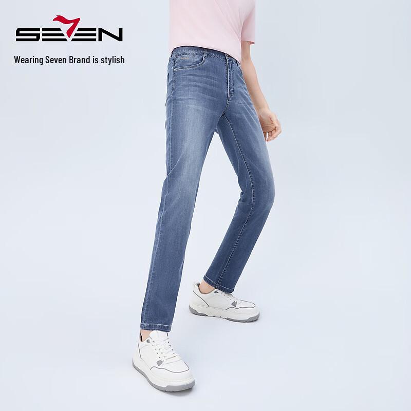 Septwolves Instant Cool High-Stretch Business Casual Lyocell Jeans 30