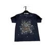 D Brand Women's European Style Luxury Knit Round Neck Short Sleeve T-Shirt