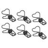 100Pcs Binder Clips Metal Heart Shape Hollow Small Binder Clips for Office Documents Certificates