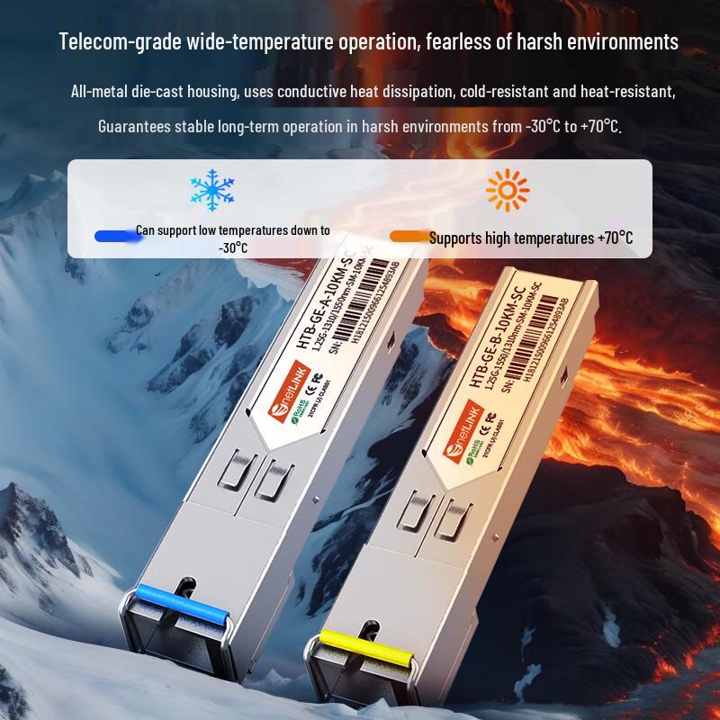 netLINK Gigabit SFP Single-Mode Single-Fiber Module Pair