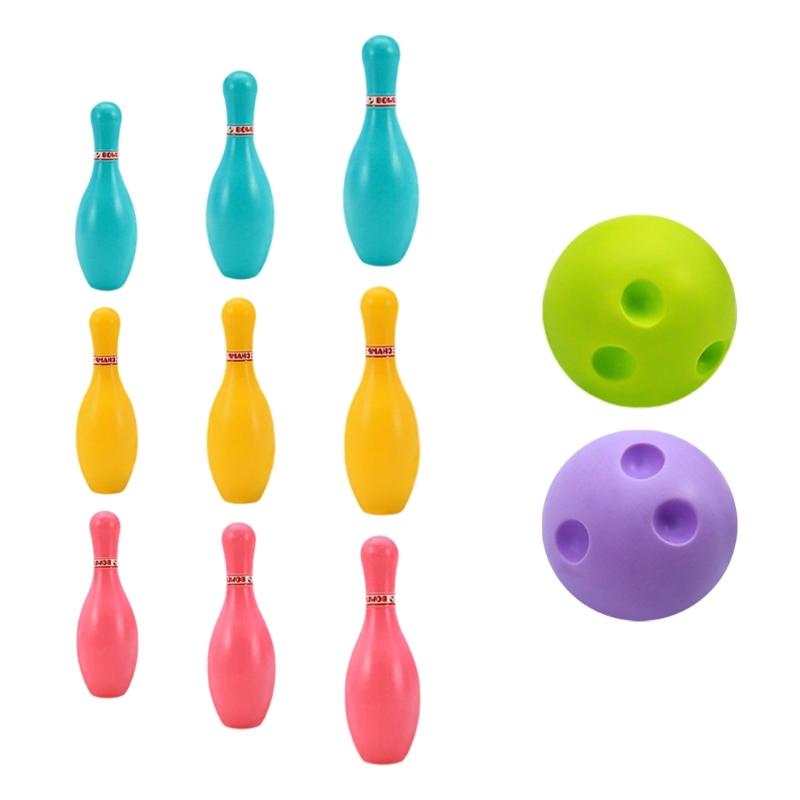 Children Bowling Toy Set for Indoor Family Fun and Coordination Skill with Bright Color Indoor Entertainment Activity