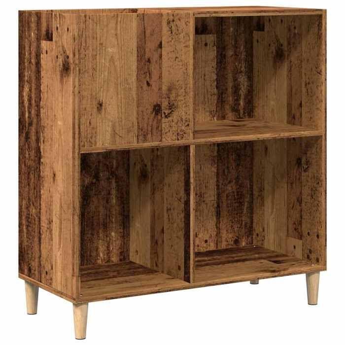 VidaXL Record Cabinet Old Wood 84.5x38x89 Cm Engineered Wood, Cabinet for Record Players, Storage Cabinet for 857171