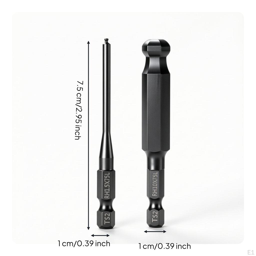Ball End Hex Point Screwdriver Long Tool for Mechanics, Home