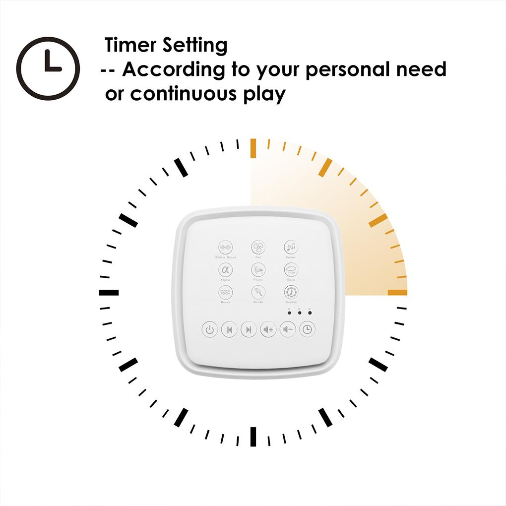 Bluetooth Sound Box With Built-in 1200mAH Battery For Sleep Learn Work Travel Learning