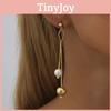 2023 Trend New Asymmetrical Pearl Earrings Gold Design Plated