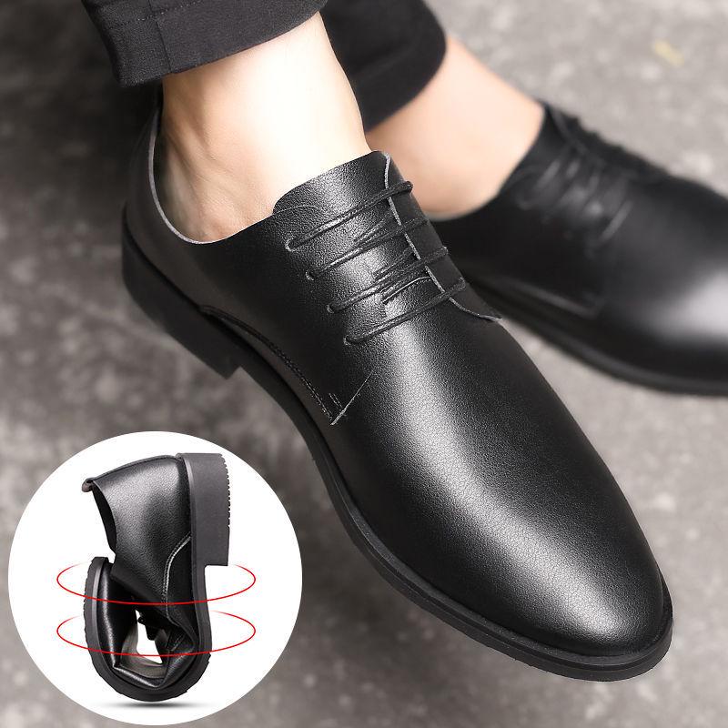 

Men s Authentic British Leather Breathable Odor-Resistant Business Shoes with Soft Sole 41
