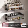 DANLE Wall-Mounted No-Drill Double-Layer Kitchen Storage Rack