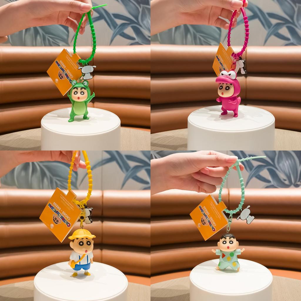 Delightful Crayon Shin-chan Costume Keychain Featuring Various Outfits For Collectors