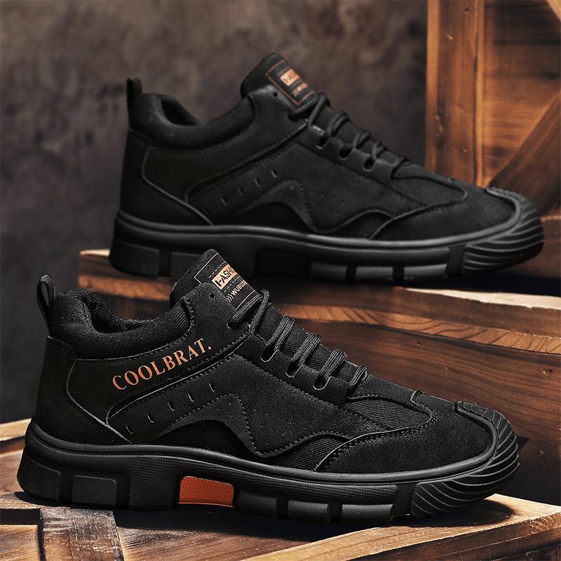 Men's Minimalist Suede Sports Shoe Casual and Lightweight Walking Shoes 2025 Anti Slip Sole City Life Shoes Travel Boots Shoes