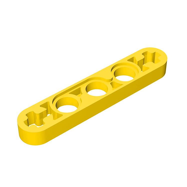 1x5 Building Blocks with Axle Pin Hole, Compatible with LEGO, Thin Arm 11478
